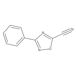 3-Phenyl-1,2,4-oxadiazole-5-carbonitrile结构式