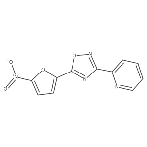 2-{5-(5-Nitrofuran-2-yl)[1,2,4]oxadiazol-3-yl}pyridine Structure