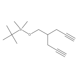 tert-Butyldimethyl((2-(prop-2-yn-1-yl)pent-4-yn-1-yl)oxy)silane Structure