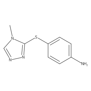 4-[(4-methyl-4H-1,2,4-triazol-3-yl)sulfanyl]aniline结构式