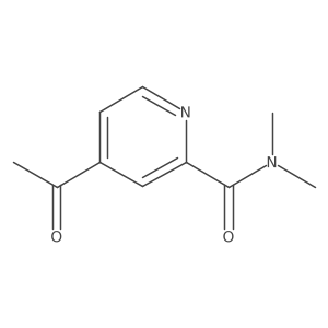 4-Acetyl-N,N-dimethylpicolinamide结构式