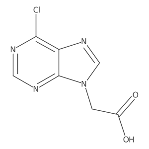 2-(6-chloro-9H-purin-9-yl)acetic acid Structure
