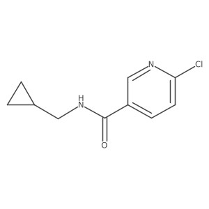 6-chloro-N-(cyclopropylmethyl)pyridine-3-carboxamide Structure