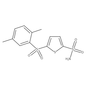 2-Thiophenesulfonamide,5-[(2,5-dimethylphenyl)sulfonyl]- Structure