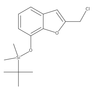 tert-Butyldimethyl-(2-chloromethylbenzofuran-7-yloxy)silane Structure