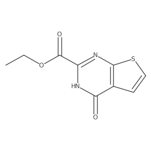 Ethyl 4-oxo-3,4-dihydrothieno[2,3-d]pyrimidine-2-carboxylate结构式