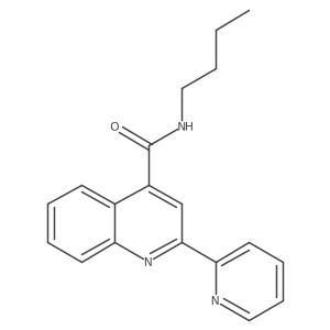 N-butyl-2-(pyridin-2-yl)quinoline-4-carboxamide结构式