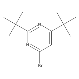 4-Bromo-2,6-ditert-butylpyrimidine Structure
