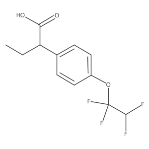 I+/--Ethyl-4-(1,1,2,2-tetrafluoroethoxy)benzeneacetic acid结构式