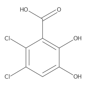 2,3-Dichloro-5,6-dihydroxybenzoic acid Structure