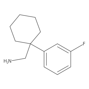 [1-(3-Fluorophenyl)cyclohexyl]methanamine Structure
