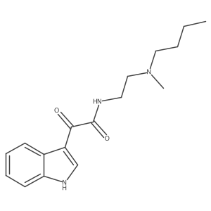 N-(2-(butyl(methyl)amino)ethyl)-2-(1H-indol-3-yl)-2-oxoacetamide Structure