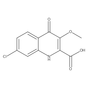 7-Chloro-4-hydroxy-3-methoxyquinoline-2-carboxylic acid结构式
