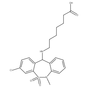 (R)-tianeptine结构式
