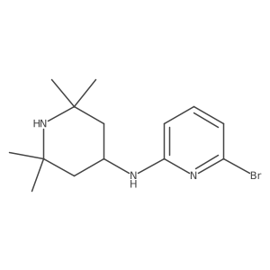 6-bromo-N-(2,2,6,6-tetramethyl-4-piperidinyl)-2-Pyridinamine结构式