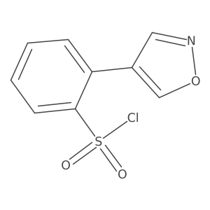 2-(1,2-Oxazol-4-yl)benzene-1-sulfonyl chloride Structure