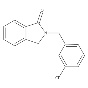 2-(3-Chloro-benzyl)-2,3-dihydro-isoindol-1-one结构式
