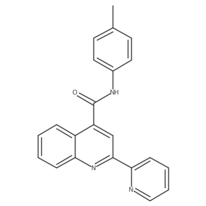 2-(pyridin-2-yl)-N-(p-tolyl)quinoline-4-carboxamide结构式
