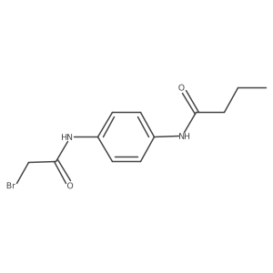 N-{4-[(2-Bromoacetyl)amino]phenyl}butanamide结构式