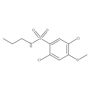 2,5-dichloro-4-methoxy-N-propylbenzenesulfonamide结构式