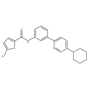 5-bromo-N-(3-(6-morpholinopyridazin-3-yl)phenyl)furan-2-carboxamide结构式