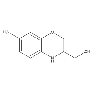 7-Amino-3,4-dihydro-2H-1,4-benzoxazine-3-methanol结构式