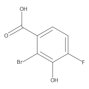 2-Bromo-4-fluoro-3-hydroxybenzoic acid Structure