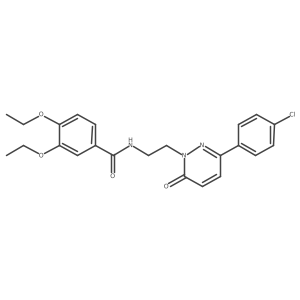 N-(2-(3-(4-chlorophenyl)-6-oxopyridazin-1(6H)-yl)ethyl)-3,4-diethoxybenzamide Structure
