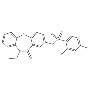 N-(10-ethyl-11-oxo-10,11-dihydrodibenzo[b,f][1,4]oxazepin-2-yl)-2,4-difluorobenzenesulfonamide Structure