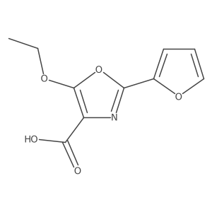 5-Ethoxy-2-(furan-2-yl)-1,3-oxazole-4-carboxylic acid Structure
