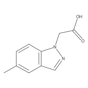 1H-Indazole-1-acetic acid, 5-methyl- Structure