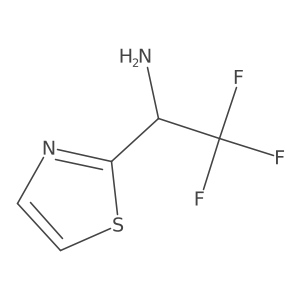 2,2,2-Trifluoro-1-(1,3-thiazol-2-yl)ethan-1-amine Structure
