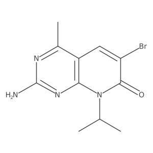2-amino-6-bromo-8-isopropyl-4-methylpyrido[2,3-d]pyrimidin-7(8H)-one Structure