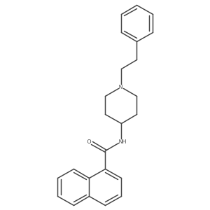 N-(1-phenethylpiperidin-4-yl)-1-naphthamide Structure