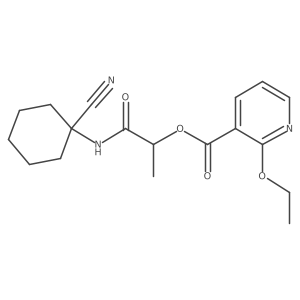 [1-[(1-Cyanocyclohexyl)amino]-1-oxopropan-2-yl] 2-ethoxypyridine-3-carboxylate结构式