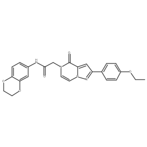 N-(2,3-dihydro-1,4-benzodioxin-6-yl)-2-[2-(4-ethoxyphenyl)-4-oxopyrazolo[1,5-a]pyrazin-5(4H)-yl]acetamide Structure