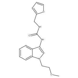 1-(furan-2-ylmethyl)-3-(1-(2-methoxyethyl)-1H-indol-3-yl)urea结构式