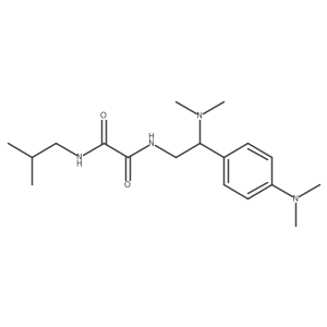 N1-(2-(dimethylamino)-2-(4-(dimethylamino)phenyl)ethyl)-N2-isobutyloxalamide结构式