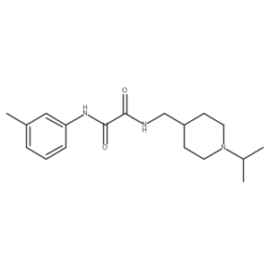N1-((1-isopropylpiperidin-4-yl)methyl)-N2-(m-tolyl)oxalamide Structure