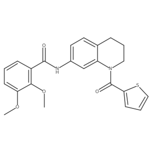 2,3-dimethoxy-N-[1-(thiophene-2-carbonyl)-1,2,3,4-tetrahydroquinolin-7-yl]benzamide Structure