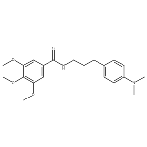 N-(3-(4-(dimethylamino)phenyl)propyl)-3,4,5-trimethoxybenzamide结构式