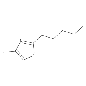 4-Methyl-2-pentylthiazole结构式