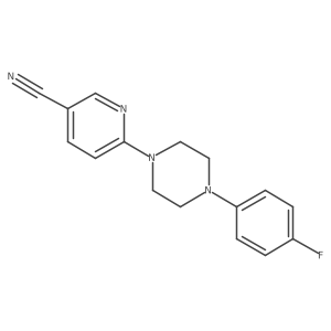 6-[4-(4-Fluorophenyl)piperazin-1-yl]pyridine-3-carbonitrile Structure