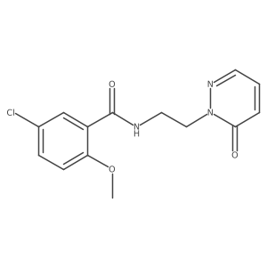 5-chloro-2-methoxy-N-(2-(6-oxopyridazin-1(6H)-yl)ethyl)benzamide Structure