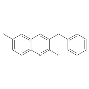 3-Benzyl-2-chloro-6-fluoroquinoline结构式