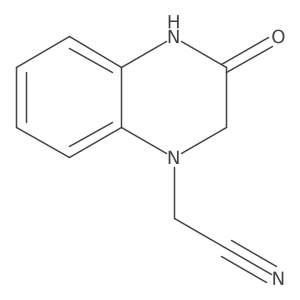 2-(3-Oxo-3,4-dihydroquinoxalin-1(2H)-yl)acetonitrile结构式