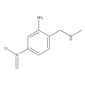 2-Amino-N-methyl-4-nitrobenzenemethanamine结构式