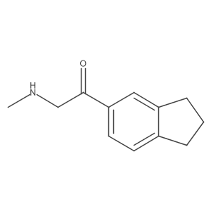 1-(2,3-dihydro-1H-inden-5-yl)-2-(methylamino)ethanone Structure