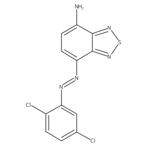 2,1,3-Benzothiadiazol-4-amine, 7-[2-(2,5-dichlorophenyl)diazenyl]- Structure