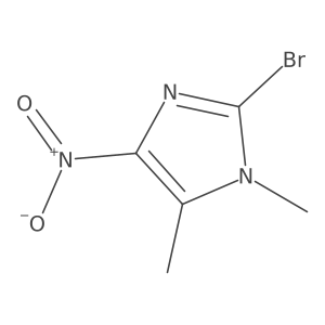 2-Bromo-1,5-dimethyl-4-nitro-1H-imidazole结构式
